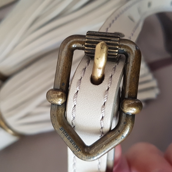 Burberry Smoked Check Coated Canvas Tassel Tote Bag - Picture 7 of 16